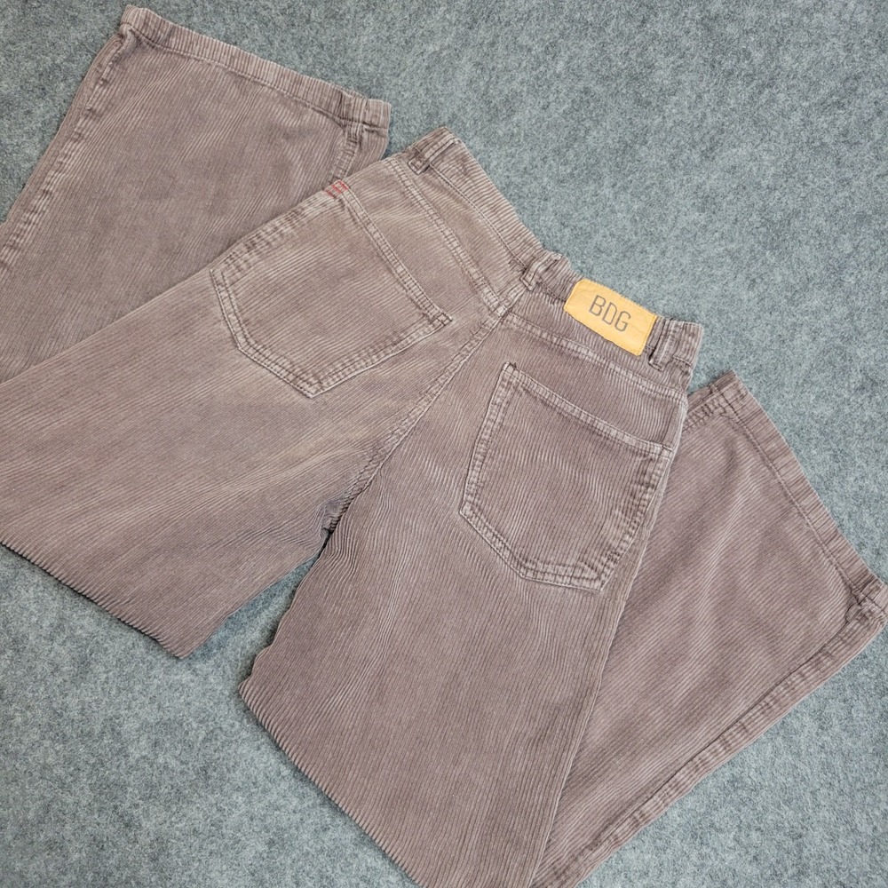 BDG‎ Corduroy Pants Womens 24 Brown Streetwear High Rise Wide Leg Y2K Festival
